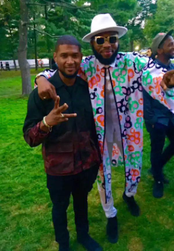 Nigerian Celeb Stylist, Jeremiah Ogbodo, Poses With Usher, JayZ, & Other US Celebs At The Global Citizen Festival [See Pics]
